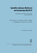 Cover: Spondylitis ankylosans (Bechterew) und Gewebsantigen HLA-B 27 - Steinkopff