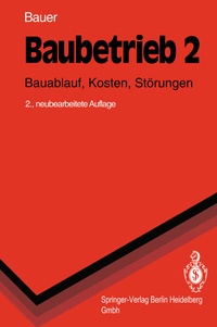 Abbildung von: Baubetrieb 2 - Springer