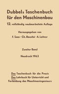 Cover: Dubbels Taschenbuch f&uuml;r den Maschinenbau - Springer