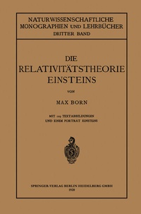 Abbildung von: Die Relativitätstheorie Einsteins und ihre physikalischen Grundlagen - Springer