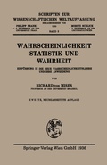 Cover: Wahrscheinlichkeit, Statistik und Wahrheit - Springer