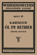 Cover: Oel im Betrieb - Springer