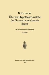 Abbildung von: Über die Hypothesen, welche der Geometrie zu Grunde liegen - Springer