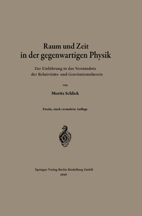 Abbildung von: Raum und Zeit in der gegenwärtigen Physik - Springer
