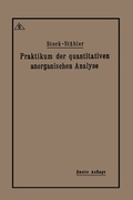 Cover: Praktikum der quantitativen anorganischen Analyse - Springer
