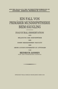 Abbildung von: Ein Fall von primärer Munddiphtherie beim Säugling - Springer