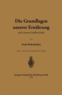 Abbildung von: Die Grundlagen unserer Ernährung und unseres Stoffwechsels - Springer