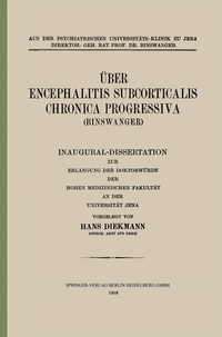 Abbildung von: Über Encephalitis Subcorticalis Chronica Progressiva (Binswanger) - Springer