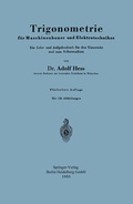 Cover: Trigonometrie f&uuml;r Maschinenbauer und Elektrotechniker - Springer