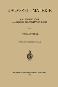 Abbildung von: Raum · Zeit · Materie - Springer