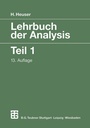 Cover: Lehrbuch der Analysis - Vieweg+Teubner Verlag