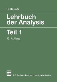 Enlarge image Cover: Lehrbuch der Analysis - Vieweg+Teubner Verlag