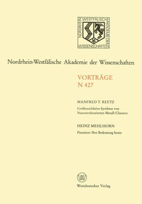 Abbildung von: Größenselektive Synthese von Nanostrukturierten Metall-Clustern. Parasiten: Ihre Bedeutung heute - VS Verlag für Sozialwissenschaften