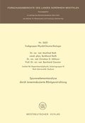 Cover: Spurenelementanalyse durch ioneninduzierte R&ouml;ntgenstrahlung - VS Verlag f&uuml;r Sozialwissenschaften