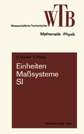 Cover: Einheiten, Ma&szlig;systeme, SI - Vieweg+Teubner Verlag