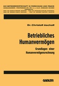Cover: Betriebliches Humanverm&ouml;gen - Springer Gabler