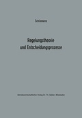 Cover: Regelungstheorie und Entscheidungsprozesse - Springer Gabler