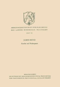 Enlarge image Cover: Goethe und Shakespeare - Vs Verlag Fur Sozialwissenschaften