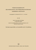 Cover: Das Spannungsverhalten von Kunststoffen bei der Verarbeitung - VS Verlag f&uuml;r Sozialwissenschaften
