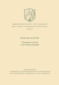 Cover: Wissenschaft und Geist in der Weimarer Republik - VS Verlag f&uuml;r Sozialwissenschaften