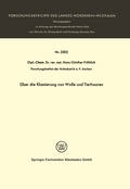 Cover: &Uuml;ber die Klassierung von Wolle und Tierhaaren - VS Verlag f&uuml;r Sozialwissenschaften