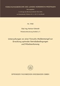 Cover: Untersuchungen an einer Versuchs-Muldenmangel zur Erreichung optimaler Betriebsbedingungen und W&auml;scheschonung - VS Verlag f&uuml;r Sozialwissenschaften