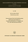 Cover: Untersuchungen &uuml;ber das Durchlaufwaschen (Str&ouml;mungswaschverfahren) in Trommelwaschmaschinen im Vergleich zum Ein- oder Mehrbadwaschverfahren - VS Verlag f&uuml;r Sozialwissenschaften