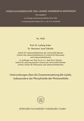 Cover: Untersuchungen &uuml;ber die Zusammensetzung der Lipide, insbesondere der Phosphatide der Weizenst&auml;rke - VS Verlag f&uuml;r Sozialwissenschaften