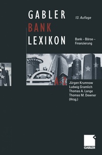 Abbildung von: Gabler Bank-Lexikon - Springer Gabler