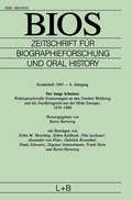 Cover: BIOS - VS Verlag f&uuml;r Sozialwissenschaften