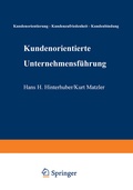 Cover: Kundenorientierte Unternehmensf&uuml;hrung - Springer Gabler