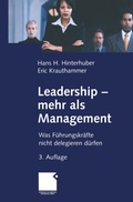 Cover: Leadership - mehr als Management - Springer Gabler