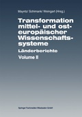 Cover: Transformation mittel- und osteurop&auml;ischer Wissenschaftssysteme - VS Verlag f&uuml;r Sozialwissenschaften