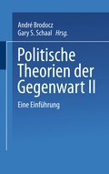 Cover: Politische Theorien der Gegenwart II - VS Verlag f&uuml;r Sozialwissenschaften
