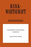 Cover: Wissenschaftliche Unternehmensf&uuml;hrung im Bankbetrieb - Springer Gabler