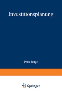 Abbildung von: Investitionsplanung - Springer Gabler