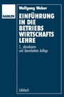 Cover: Einführung in die Betriebswirtschaftslehre - Springer Gabler