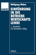 Cover: Einf&uuml;hrung in die Betriebswirtschaftslehre - Springer Gabler