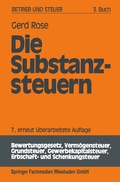 Cover: Die Substanzsteuern - Springer Gabler
