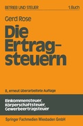 Cover: Die Ertragsteuern - Springer Gabler