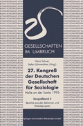 Cover: 27. Kongre&szlig; der Deutschen Gesellschaft f&uuml;r Soziologie. Gesellschaften im Umbruch - VS Verlag f&uuml;r Sozialwissenschaften