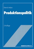 Cover: Produktionspolitik - Springer Gabler