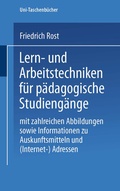 Cover: Lern- und Arbeitstechniken f&uuml;r p&auml;dagogische Studieng&auml;nge - VS Verlag f&uuml;r Sozialwissenschaften