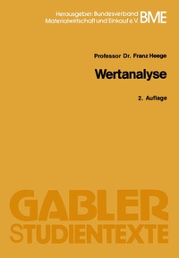 Abbildung von: Wertanalyse - Springer Gabler