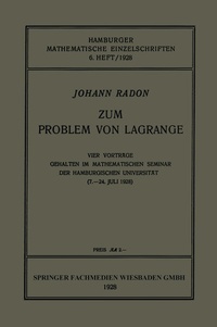Abbildung von: Zum Problem von Lagrange - Vieweg+Teubner Verlag