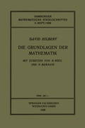 Cover: Die Grundlagen der Mathematik - Vieweg+Teubner Verlag