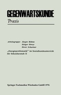 Abbildung von: "Energieproblematik" im Sozialkundeunterricht der Sekundarstufe II - VS Verlag für Sozialwissenschaften