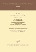 Cover: Pr&auml;paration und praktische Erprobung selektiver Ionenaustauscher zur Anreicherung von Metallionen - VS Verlag f&uuml;r Sozialwissenschaften