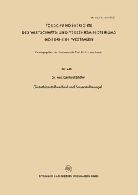 Abbildung von: Glutathionstoffwechsel und Sauerstoffmangel - VS Verlag für Sozialwissenschaften