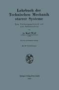 Cover: Lehrbuch der Technischen Mechanik starrer Systeme - Springer